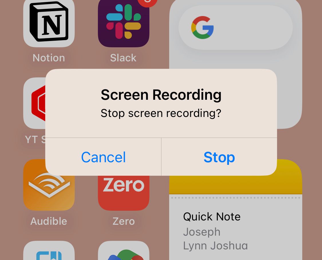 Stop Recording